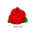 thumbnail image 3 of Ohufall Hand Woven Rose Pattern Decorative Throw Pillow Elegant Cushion For Sofa Backrest Home Decor, 3 of 4