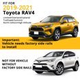 thumbnail image 3 of SAINSPEED Car Roof Rack Cross Bars, for 2019-2021 Toyota RAV4 with Grooved Side Rails, Aluminum Cross Bar Replacement for Rooftop Cargo Carrier Bag Kayak Bike Snowboard, 3 of 9