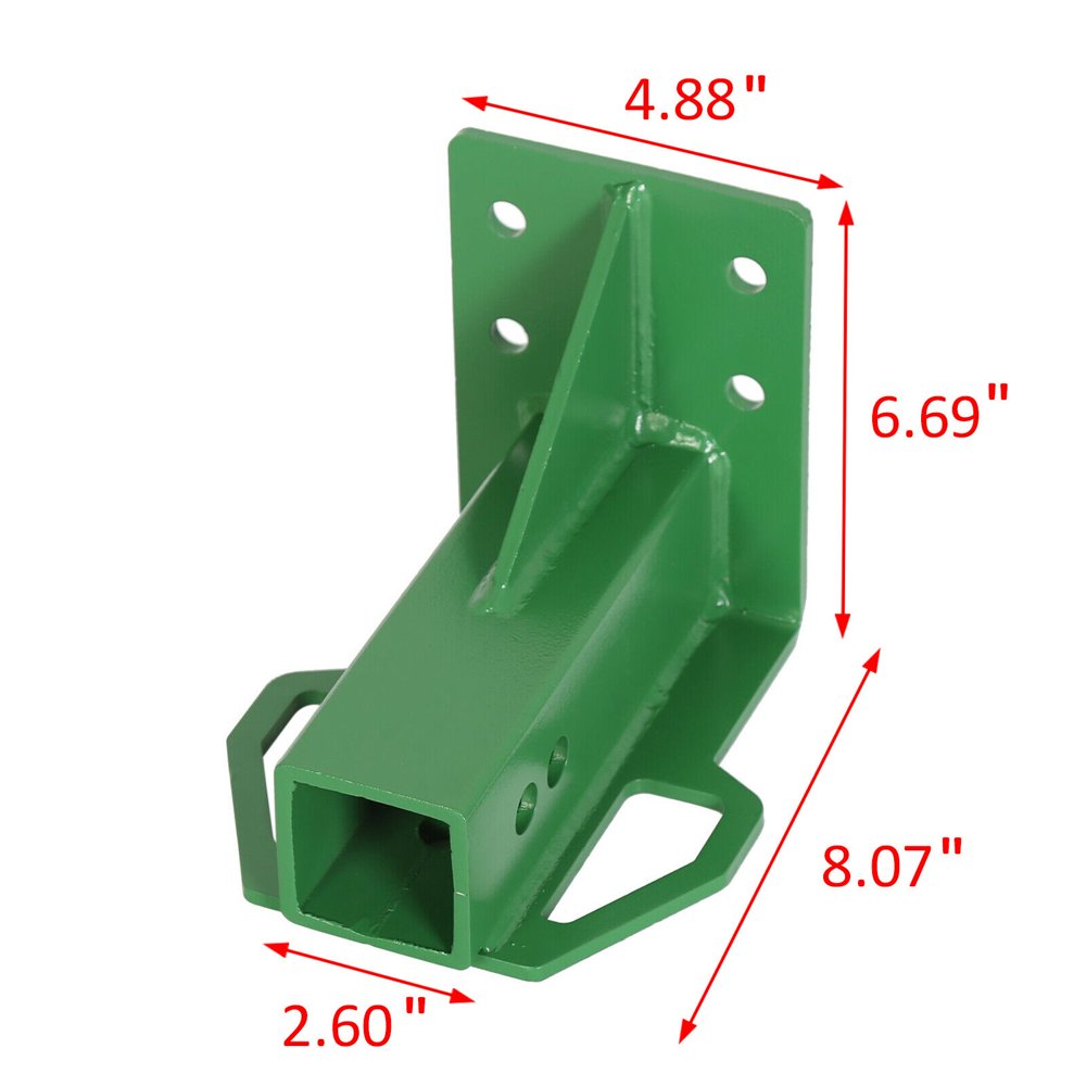 Rear Trailer Hitch Receiver fit John Deere Gator 4x2 6x4 Old Style Bolt On Green