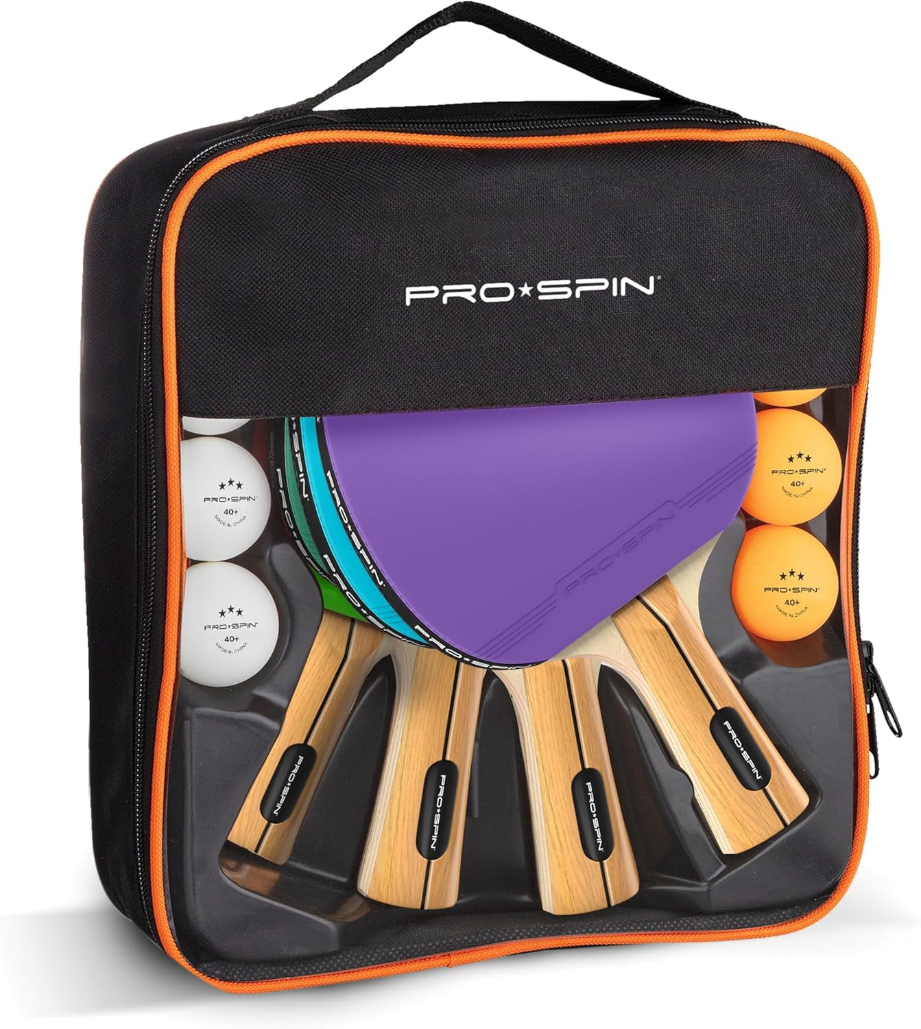 Ping Pong Paddles - High-Performance Set with Premium Table Tennis Rackets, 3-Star Ping Pong Balls, Compact Storage Case | Professional Quality Ping Pong Paddle Set | Indoor & Outdoor Games