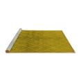 thumbnail image 2 of Ahgly Company Machine Washable Indoor Round Oriental Yellow Industrial Area Rugs, 5' Round, 2 of 4