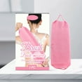thumbnail image 4 of Toalla de ducha exfoliante, depurador corporal de nylon con excepcionales capacidades de limpieza, accesorio de baño de secado rápido para mejorar la circulación y piel suave, 4 of 9