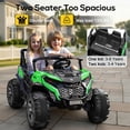 thumbnail image 3 of East doll 24V Kids Ride on UTV Car, 2 Seater Ride on Toy for Big Kids, Power Ride on Car for Boys, 4WD 800W Motors, Kid Electric Car Aged 3-8Y , 5.1 MPH , EVA Wheels, Remote Control, Music, Green, 3 of 9