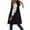 Black, variant on Viikei Winter Coats for Women Fashion Women Pocket Coat Long Jacket Winter Sleeveless Down Waistcoat