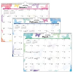Wall Planner - AT-A-GLANCE® Watercolors Wall Calendar, 15