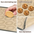 thumbnail image 3 of Non-stick Silicone Baking Mat Macaron Sheet (2 Pack) Resuable non-stick Cookie Pastry Mat Supplies Tools for Bake Pans & Toaster Oven -Bread, 3 of 4