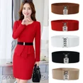 thumbnail image 2 of Black Women's Belts, Elastic Waistband With Wide Elastic Waist Closure And Embellishment,Women's Accessories Belt, 2 of 9