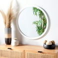 thumbnail image 2 of SAFAVIEH Jove 24 in. Dia. Round Solid Mirror, White, 2 of 5