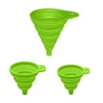 thumbnail image 6 of Shoreew 3Pcs Silicone Funnel Set Collapsible Kitchen Funnels Large Medium Small Funnels for Liquid Transfer Heat Resistant Bottling Kitchen Gadgets, 6 of 6
