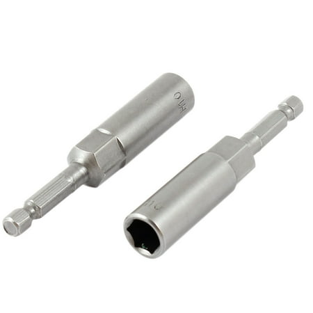 

80mm Length Magnetic Powere 10mm Hex Socket Nut Driver Setter Bit 2 Pcs