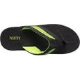 thumbnail image 7 of Norty Men's Summer Comfort Casual Thong Flat Flip Flops Sandals Slipper Shoes 40349-11D(M)US (Black-Lime), 7 of 7