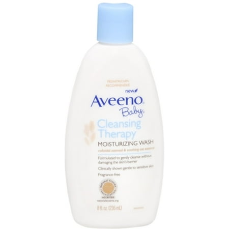 AVEENO Baby Cleansing Therapy Moisturizing Wash 8 oz (Pack of 6)