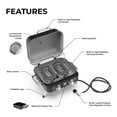 thumbnail image 4 of Kenmore 2-Burner Portable Tabletop Retro Gas Grill, Black, 4 of 17