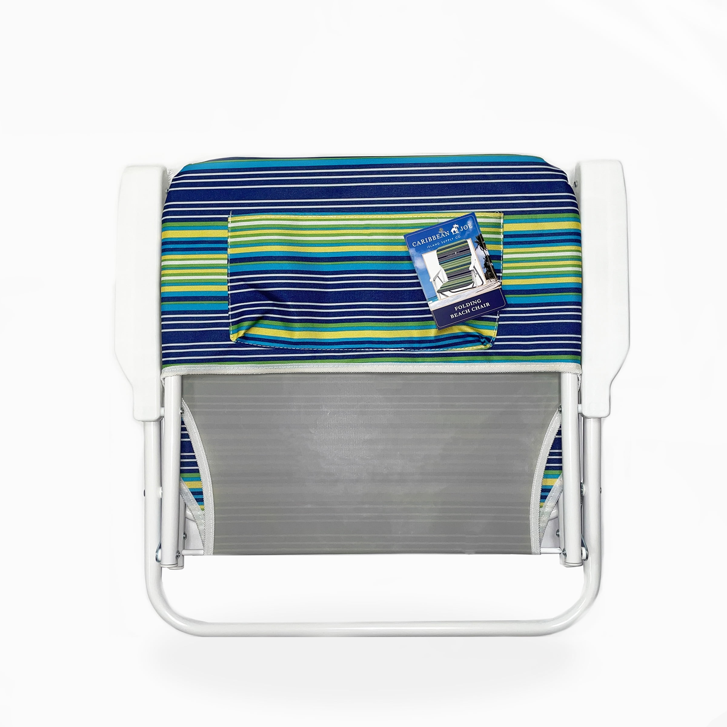 Caribbean Joe Folding Beach Chair, One Position with Armrests