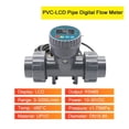 thumbnail image 3 of PVC Digital Water Flow Meter with LCD Display RS485 Output Acid Alkaline Resistant Pipe Sensor for Irrigation ,Durable Brass Construction, 3 of 7
