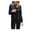 Navy, variant on 2024 Plaid Shacket Jacket Women Clearance,Womens Lounge Plaid Lapel Woolen Button Up Long Shirts Coat Casual Long Sleeve Tartan Shacket Jacket with Pockets