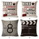 thumbnail image 3 of Billuyoard Funda de cojín con letras y patrón de cine, funda de almohada de lino de primera calidad con subtítulos de película Retro, amplia Decoración del hogar TYPE1, 3 of 6