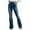 Blue, variant on Fjofpr Womens Jeans Flare Legs High Waisted Jeans for Women Womens Jeans Trendy Fall 2024 Women's Casual Elastic Bell-bottoms Solid Button Splicing Full Length Pants