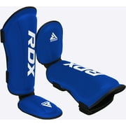 RDX Shin Guards Kickboxing Muay Thai, SATRA SMMAF Approved, Premium Maya Hide Leather, Leg Instep Protection Pads, MMA Martial Arts Kicking Sparring Training Gear, BJJ Karate Boxing Taekwondo
