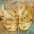 thumbnail image 2 of Pinto, Patricia 15x15 Black Ornate Wood Framed with Double Matting Museum Art Print Titled - Gold Leaves I, 2 of 4