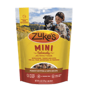Zuke's Mini Naturals Fresh Peanut Butter Formula Dog Treats, 6 Oz