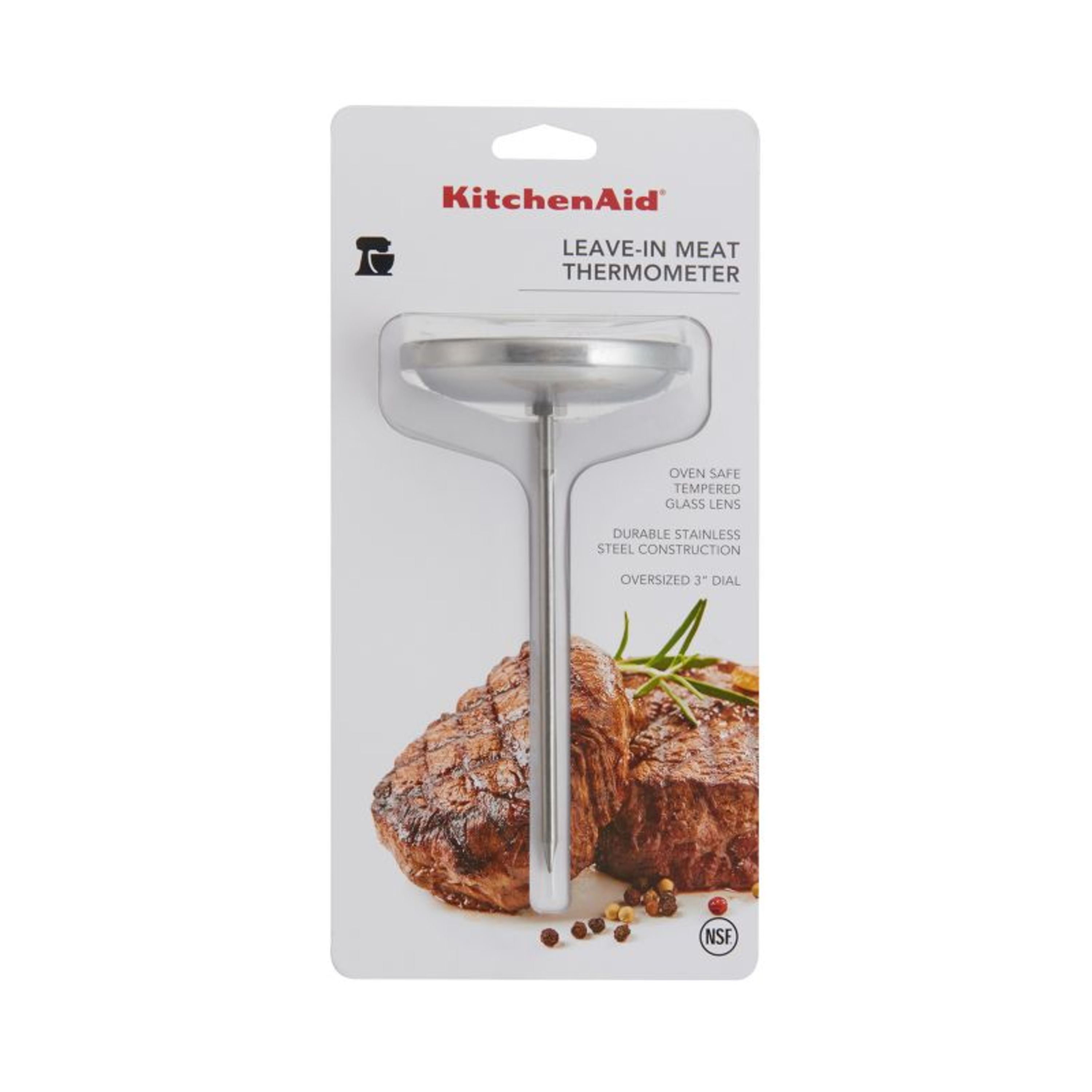 KitchenAid Leave-in Meat Analog Thermometer with Easy to Read 3-inch Dial 