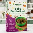 Sprout Organics Toddler Food, Organic Baby Burrito Bowl Toddler Meal, 5