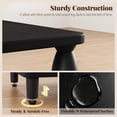 thumbnail image 5 of Small Side Table with 3-Tier Shelf, Wood End Table for Living Room Bedroom, Narrow Nightstand for Small Spaces, Black, 5 of 8