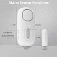 thumbnail image 3 of Wireless Door Alarms When Opened with Remote,Door Security Sensor, 3 of 7