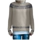 thumbnail image 2 of Suéter de cuello redondo para mujer, suéter holgado de moda con cuello redondo y colores a juego, suéter cómodo para mujer, 2 of 6