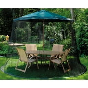 LB International 9' Mesh Mosquito Net Enclosure Outdoor Patio Umbrella Accessory - Black