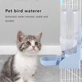 thumbnail image 2 of GHSDFBB 500ML Pet Parrots Birds Drinker Rabbit Drinking Water Feeder Bowl Dog Cage Hanging Water Dispenser Device blue, 2 of 7