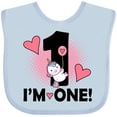 thumbnail image 3 of Inktastic First Birthday 1 Year Old Girl Unicorn Girls Baby Bib, 3 of 4