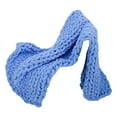 thumbnail image 1 of kurtrusly Couverture Tricotée à la Main en Polyester, Variété de Couleurs, Confort et Style, Cadeaux Réfléchis, Bleu Denim, 1 of 6