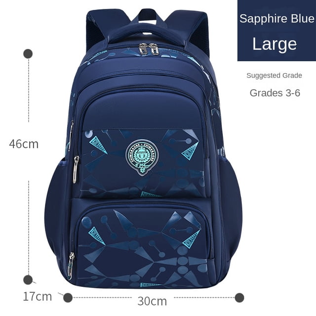 School Backpack Lightweight Two-Shoulder Student Bag Waterproof Durable Reflective Stripe