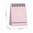 thumbnail image 3 of Small Desk Calendar 2027 Desktop Calendar 4 Inch Gold Foil Accent Spiral Bound Standing Desk Calendar Daily Flip Calendar Cute Compact Calendar White, 1 Pack, 3 of 7