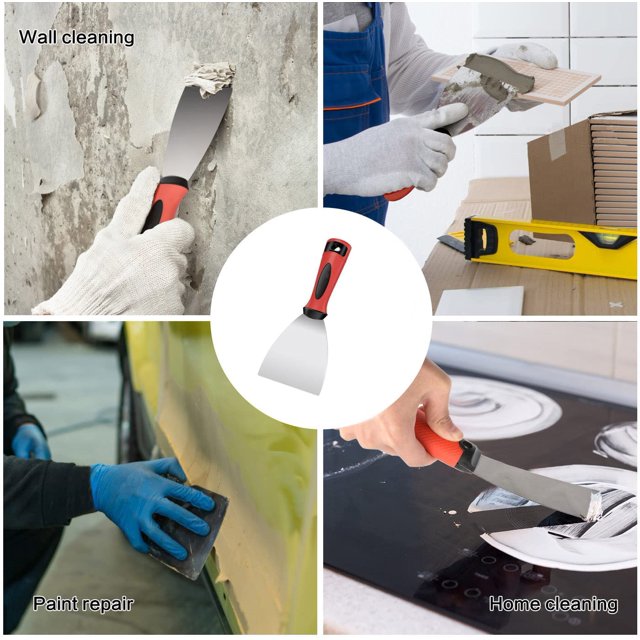 Rascador de papel pintado para pintar, espátula para masilla, herramienta para bricolaje (1 pieza) ZefeiWu 9024735316992