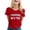 Rouge, variante sur HXWCHs T-shirt à Coupe Basse Mom's Favorite Day Humour Familial T-shirt Graphique pour Femmes Confortable Décontracté Col Rond T-shirt S Noir