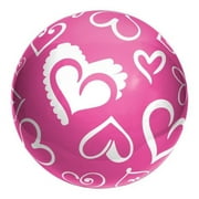#18 Pink/white Hearts Playball