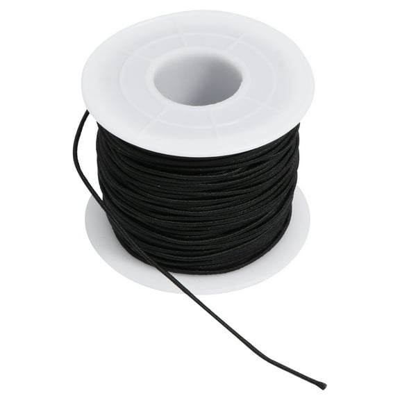 Milisten Jewelry String for Beads Elastic String for Bracelets Diy Jewelry String Ropes 1 Roll Black