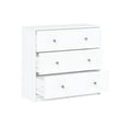 thumbnail image 5 of Pemberly Row Contemporary 3 Drawer Chest Dresser in White, 5 of 12
