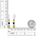 thumbnail image 6 of Gem Stone King 925 Sterling Silver Yellow Citrine 3 Stone Dangle Earrings for Women (5.70 Cttw, Gemstone November Birthstone, Oval 8X6MM, 7X5MM and 6X4MM), 6 of 6