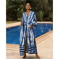 thumbnail image 3 of EDOLYNSA Swimwear Cover up for Women Long kimono Wrap Dress Summer Cardigan Swim Coverups, 3 of 7
