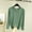 #256-Green, variant on Craaazy Shirts For Women Color Fleece Thermal Long-sleeved Round Neck Base Shirt Tops Gifts