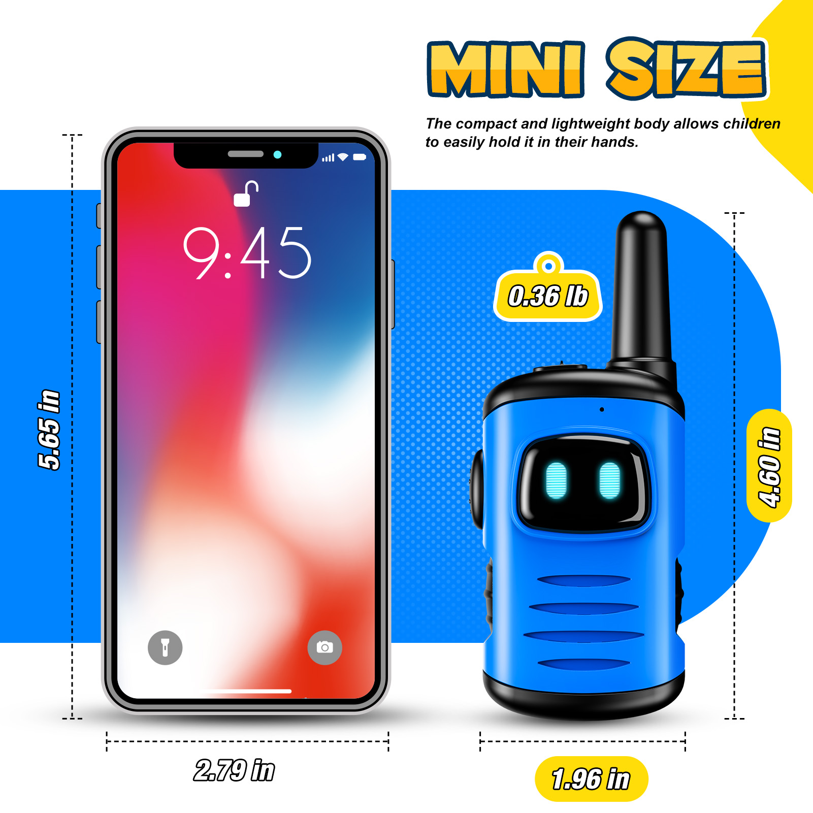 ATOPDREAM Mini Robot Walkie Talkies photo 5