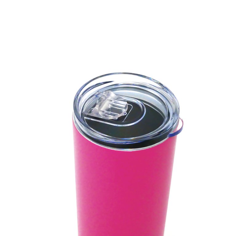 Ezprogear 20 oz Stainless Steel Slim Skinny Insulated Tumbler Purple Cup  with 2 Straws, Brush and Lid