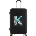 thumbnail image 1 of Luggage Covers Protective Cover Travel Luggage Scratch Proof Dust Cover Reusable Dust Cover Washable Fish Letter Print Pattern 8fish letter K XL, 1 of 6