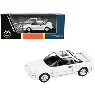 1985 Toyota MR2 MK1 White and Silver Metallic with Sun Roof 1/64