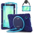 thumbnail image 1 of Funda para Samsung Galaxy Tab A11 de 8,7 pulgadas (2025) y Galaxy Tab A9 de 8,7 pulgadas (2023), funda de silicona resistente con asa, soporte de 360 ​​grados, correa y soporte para S Pen., 1 of 9