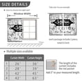 thumbnail image 6 of Black Rustic Kitchen Curtains Farmhouse Rod Pocket Country Short Small Barn Fork and Spoon Wooden Wood Plank Board Vintage Printed Cafe Window Curtains Drapes Treatment Fabric 2 Panels 42"x63", 6 of 6